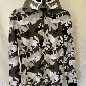 ONSIE by Cat & Jack. Unisex Wolf Camo print, with Wolf mask as a hood. SUPERFUN!